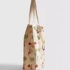 Tote bag met plantaardige print