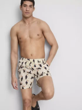 Toucan-shorts met trekkoord in de tailleband
