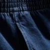 Trainingsbroek met wijde pijpen van katoenen denim