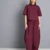 Ultiem katoen boxy-shirt met korte mouwen