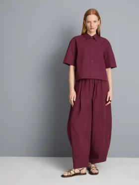Ultiem katoen boxy-shirt met korte mouwen