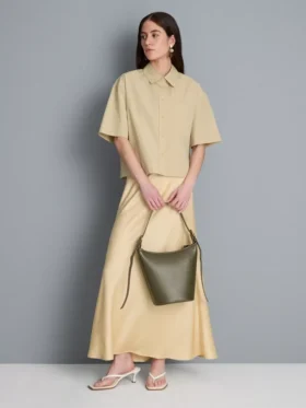 Ultiem katoen boxy-shirt met korte mouwen