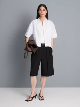 Ultiem katoen boxy-shirt met korte mouwen