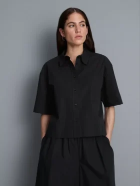 Ultiem katoen boxy-shirt met korte mouwen