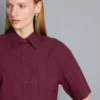 Ultiem katoen boxy-shirt met korte mouwen