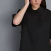 Ultiem katoen boxy-shirt met korte mouwen