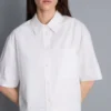 Ultiem katoen boxy-shirt met korte mouwen