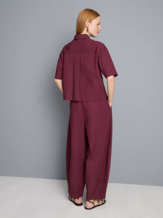 Ultiem katoen boxy-shirt met korte mouwen
