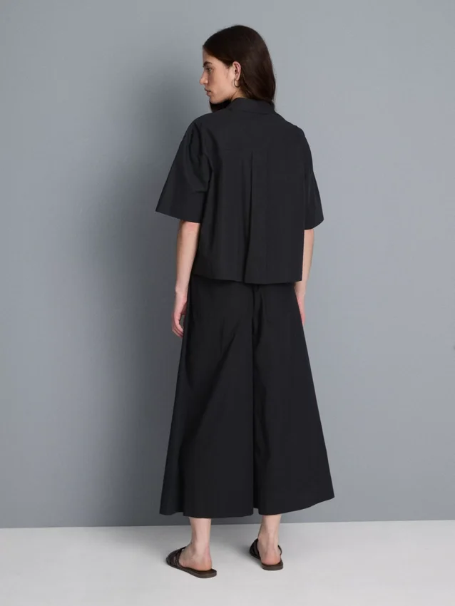 Ultiem katoen boxy-shirt met korte mouwen