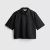 Ultiem katoen boxy-shirt met korte mouwen