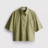 Ultiem katoen boxy-shirt met korte mouwen