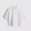 Ultiem katoen boxy-shirt met korte mouwen