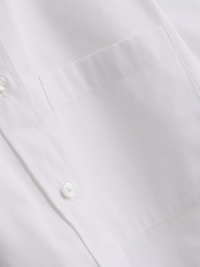 Ultiem katoen boxy-shirt met korte mouwen