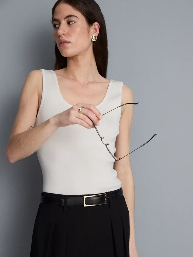 Ultieme gebreide tanktop