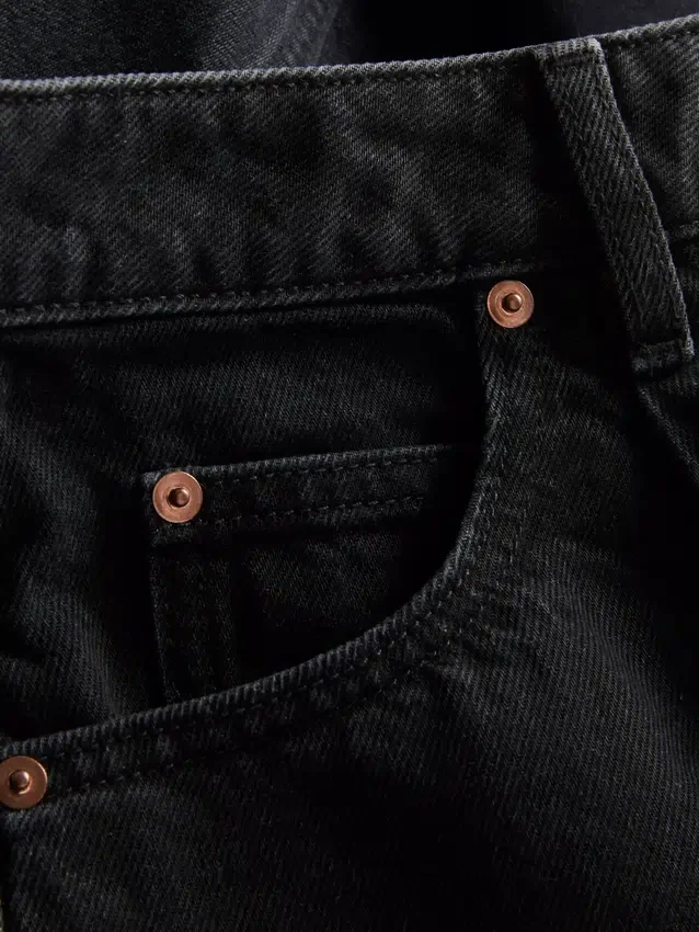 Ultieme katoenen denim Jeans met wijd uitlopende pijpen