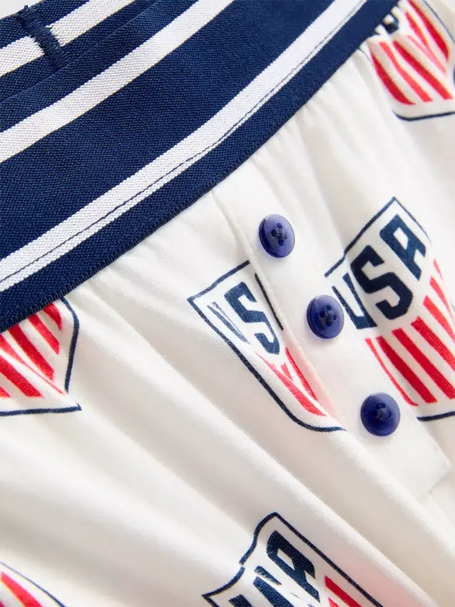 USA FC katoenrijke cami-shorty Pyjama's