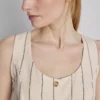 Vest met knopen van een katoenmix
