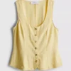 Vest met knopen van een katoenmix