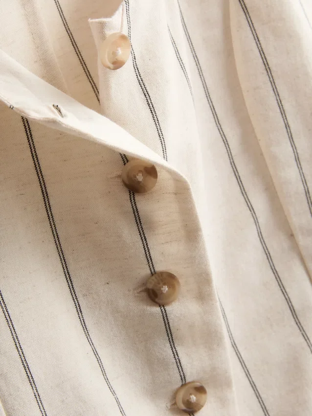 Vest met knopen van een katoenmix