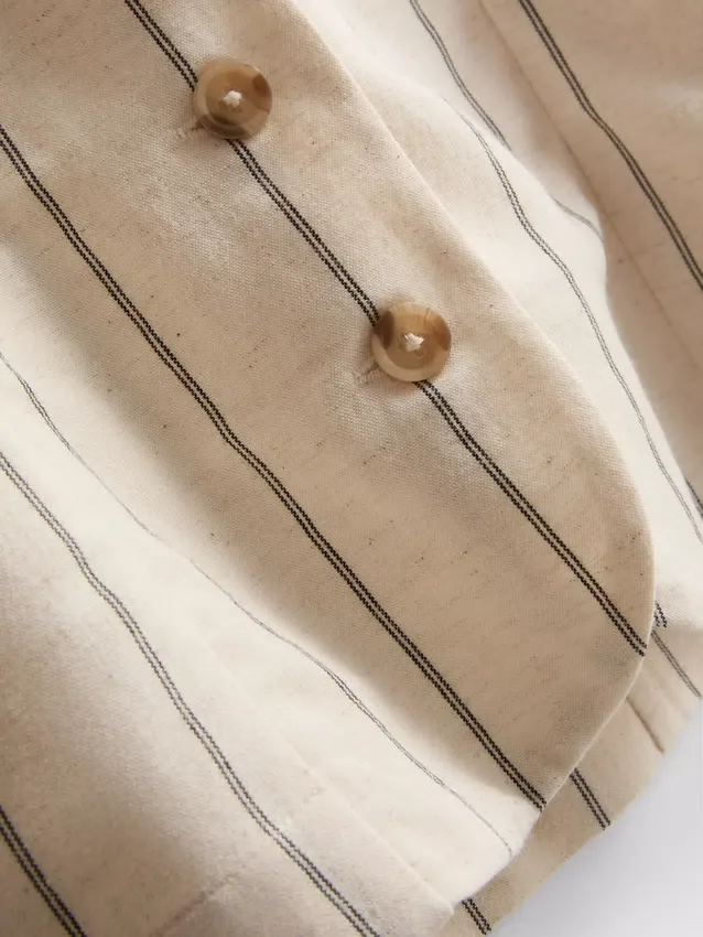Vest met knopen van een katoenmix