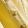 Vest met knopen van een katoenmix