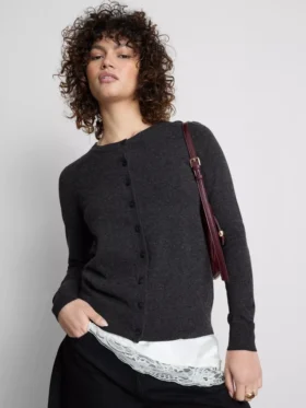Vest met lange mouwen en ronde hals