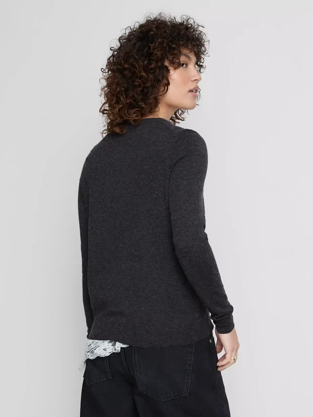 Vest met lange mouwen en ronde hals