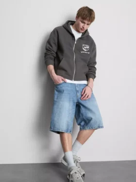 Viper hoodie met doorlopende rits