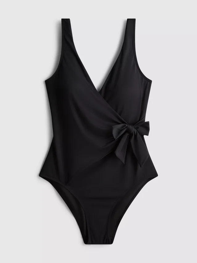 Wrap-zwempak met figuurcorrigerend effect