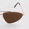 Zonnebril met metalen montuur in aviator-stijl