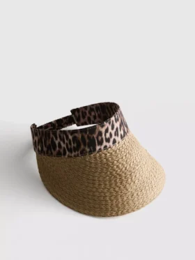 Zonneklep met dierenprint