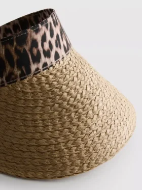 Zonneklep met dierenprint