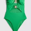 Zwemkleding met uitsnijdingen en zonnedetail