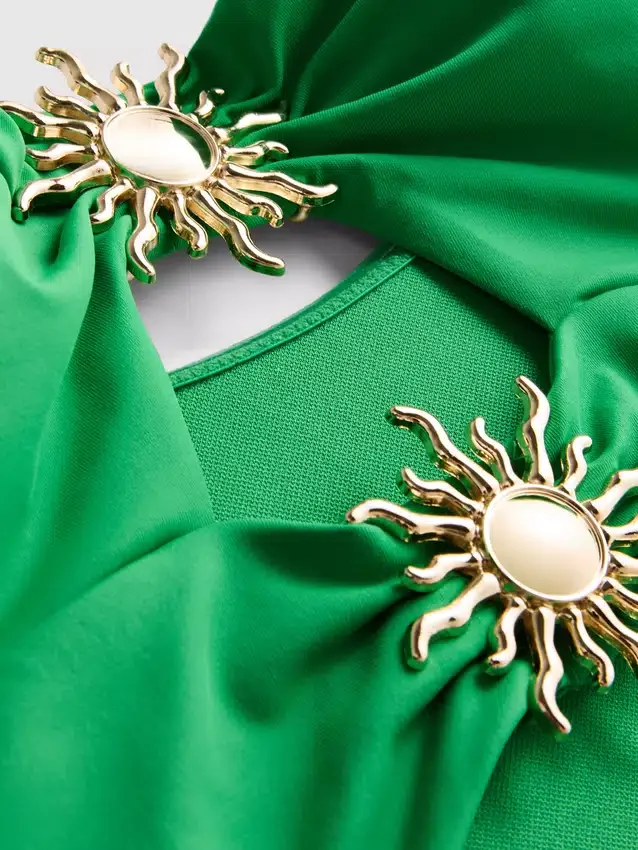 Zwemkleding met uitsnijdingen en zonnedetail