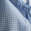 Zwempak met ruches in gingham-print