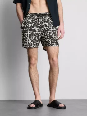Zwemshort met abstracte print