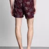 Zwemshort met geborduurde palmboom