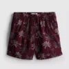Zwemshort met geborduurde palmboom