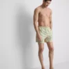 Zwemshort met palmboomprint en textuur