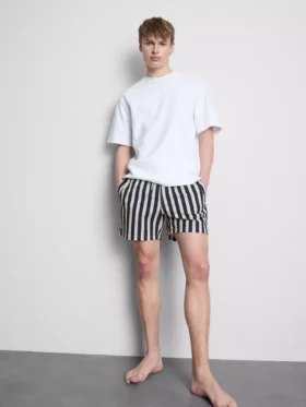 Zwemshort met strepen in ligstoelstijl