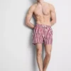 Zwemshort met strepen in ligstoelstijl