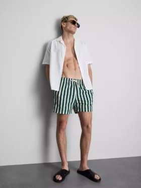 Zwemshort met strepen in ligstoelstijl