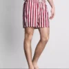 Zwemshort met strepen in ligstoelstijl