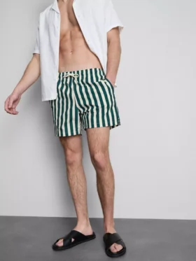 Zwemshort met strepen in ligstoelstijl