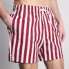 Zwemshort met strepen in ligstoelstijl
