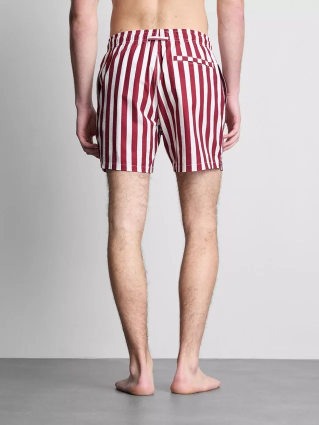 Zwemshort met strepen in ligstoelstijl