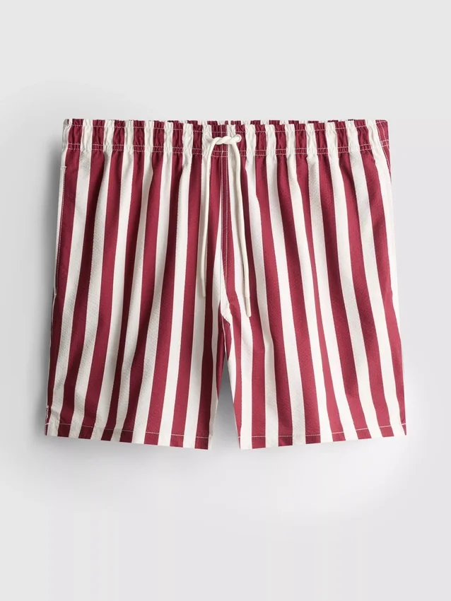 Zwemshort met strepen in ligstoelstijl