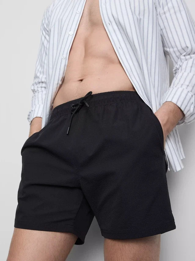 Zwemshort met textuur