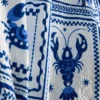 Zwemshort met textuur van mediterrane tegels