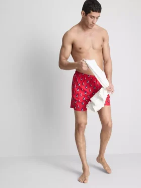 Zwemshort met zeilbootmotief